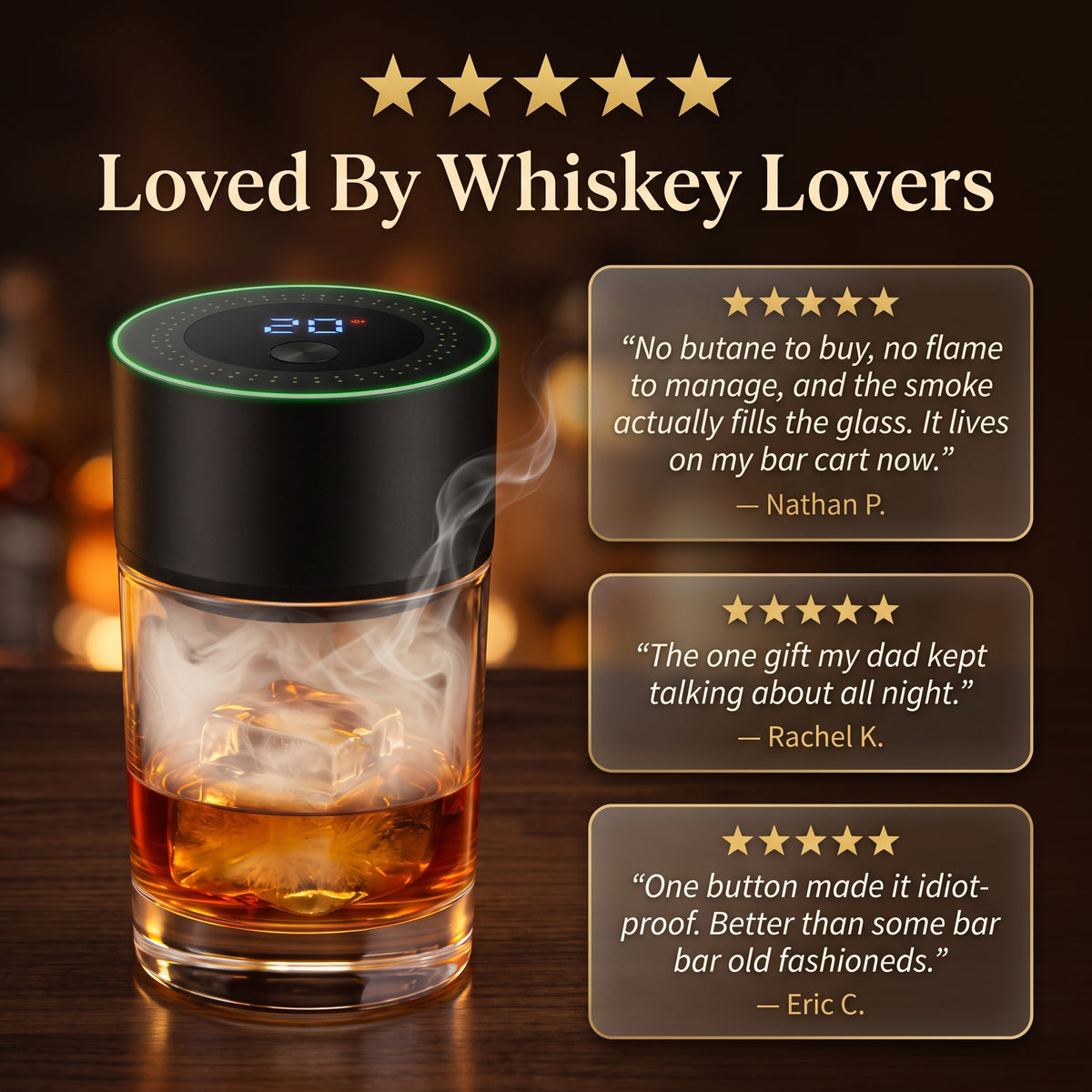 Electric Whiskey Smoker Kit